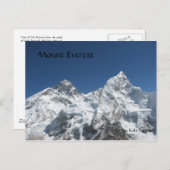 Mt Everest aus Kala Patar Postcard Postkarte (Vorne/Hinten)