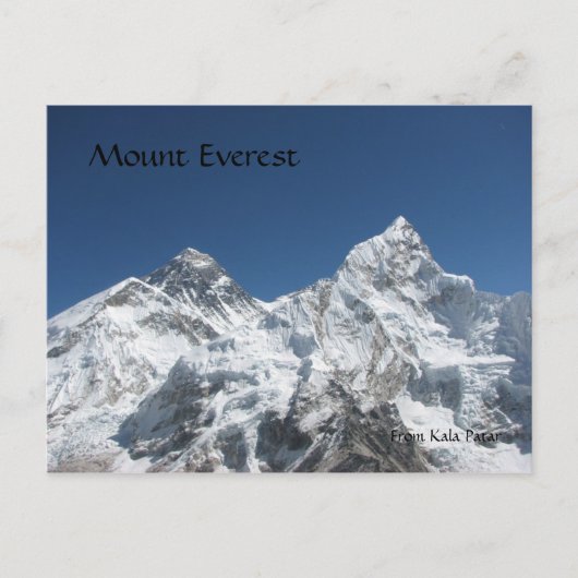 Mt Everest aus Kala Patar Postcard Postkarte (Vorderseite)