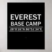 Mt Everest Base Camp Coordinates  Poster (Vorne)