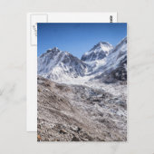 Mt Everest & Base Camp in Snowy Himalayan Mountain Postkarte (Vorne/Hinten)