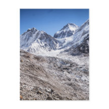 Mt Everest & Base Camp in Snowy Himalayan Mountain