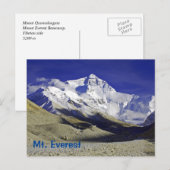 Mt. Everest Base Camp Tibetische Seite Postkarte (Vorne/Hinten)