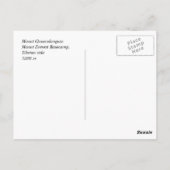 Mt. Everest Base Camp Tibetische Seite Postkarte (Rückseite)