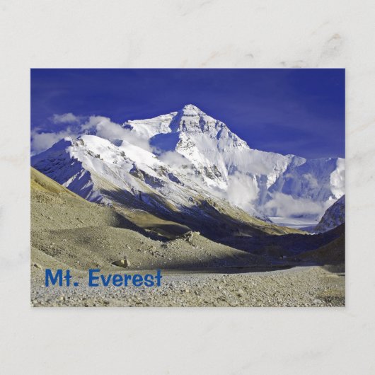 Mt. Everest Base Camp Tibetische Seite Postkarte (Vorderseite)