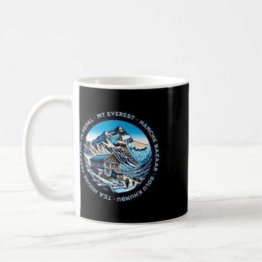 Mt Everest Namche Bazaar Tea House Trekking Nepal Kaffeetasse (Links)