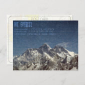 Mt Everest Postcard Postkarte (Vorne/Hinten)