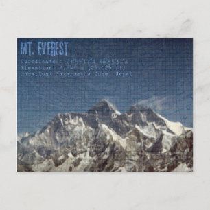 Mt Everest Postcard Postkarte