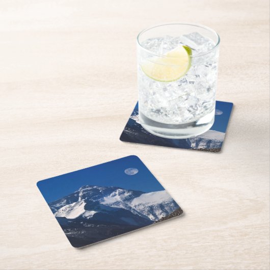 Mt. Everest | Tibet, China Rechteckiger Pappuntersetzer (Vor Ort)