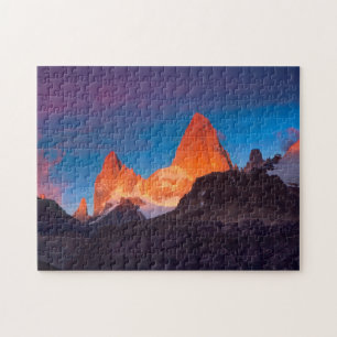 Mt Fitz Roy am Sonnenaufgang Puzzle