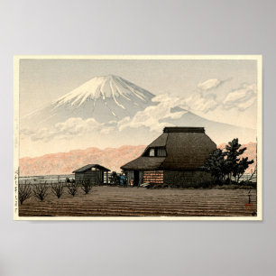 Mt. Fuji from Narusawa Hasui Kawase Art Print  Poster