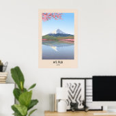 Mt Fuji Japan Reiseplakat Poster (Heimbüro)