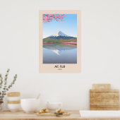 Mt Fuji Japan Reiseplakat Poster (Küche)