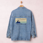 Mt. Fuji mit Wolken Landschaft  Jeansjacke (Hangar)