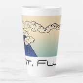 Mt. Fuji mit Wolken Landschaft Milchtasse (Vorderseite)