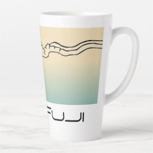 Mt. Fuji mit Wolken Landschaft  Milchtasse