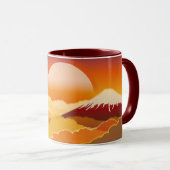 Mt.FUJI Sunset Japan Tasse (VorderseiteRechts)