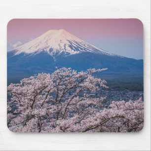Mt Fuji und Kirschblüten Mousepad