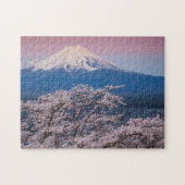 Mt Fuji und Kirschblüten Puzzle (Horizontal)
