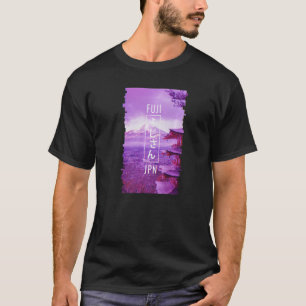 Mt Fuji Vaporwave Ästhetik Japanische Kanji Otaku  T-Shirt