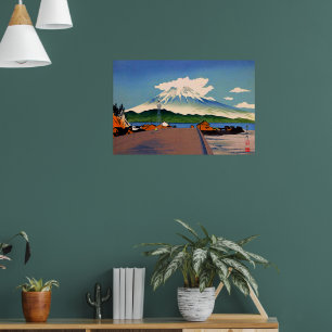Mt. Fuji von einer Straße Tokuriki Tomikichiro 194 Poster