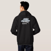 Mt. Fuji with clouds (dark) Hoodie (Schwarz voll)