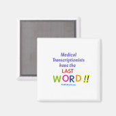 MT haben das letzte Wort Magnet (Vorderseite/Rückseite)