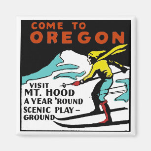 Mt. HAUBE OREGON - Vintage Reise Magnet