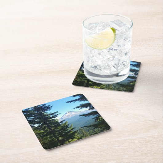 Mt-Haube Rechteckiger Pappuntersetzer (Vor Ort)