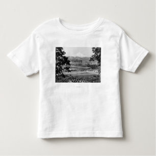 Mt. Haube von der Hood River Tal-Fotografie Kleinkind T-shirt