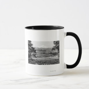 Mt. Haube von der Hood River Tal-Fotografie Tasse