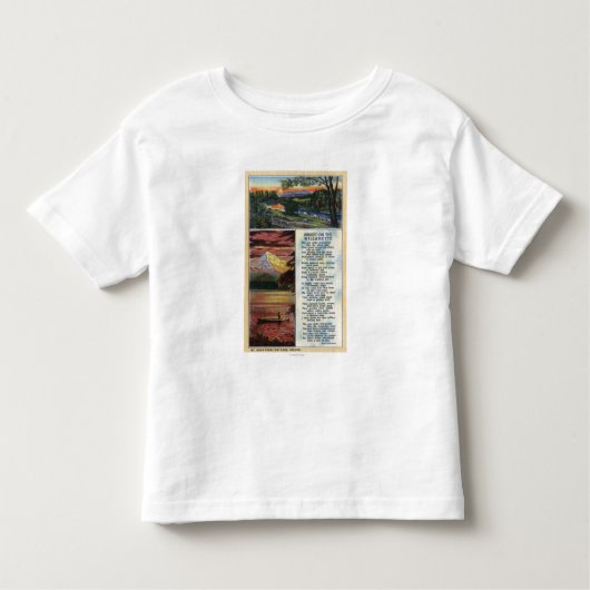 Mt. Haube von verlorener See-Ansicht Kleinkind T-shirt (Vorderseite)