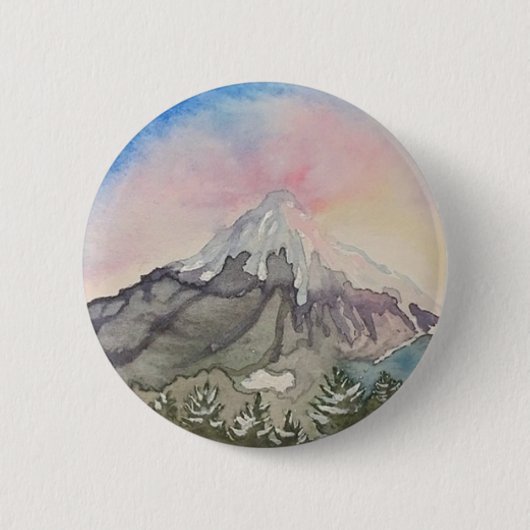 Mt. Hauben-Sonnenaufgang-Knopf Button (Vorderseite)