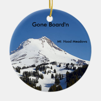 Mt. Hauben-Wiesen-Skigebiet, Oregon Keramikornament