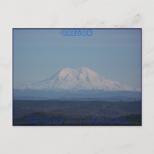 Mt Hood 1 Postkarte (Vorderseite)