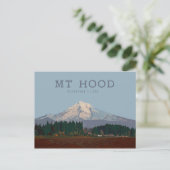 Mt-Hood-Karte Postkarte (Stehend Vorderseite)