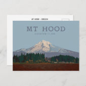 Mt-Hood-Karte Postkarte (Vorne/Hinten)