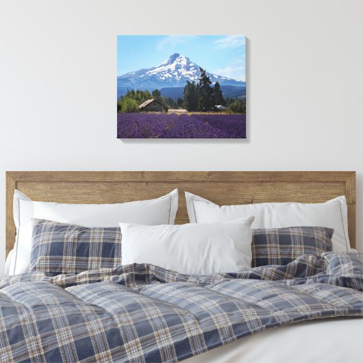 Mt Hood Lavender Fields Leinwanddruck (Insitu (Schlafzimmer))