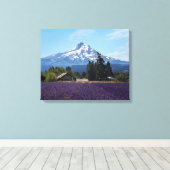 Mt Hood Lavender Fields Leinwanddruck (Insitu (Holzboden))
