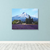 Mt Hood Lavender Fields Leinwanddruck (Insitu (Holzboden))