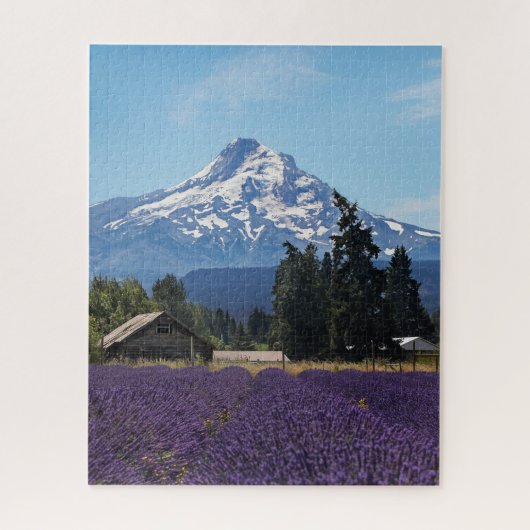 Mt Hood Lavender Fields Puzzle (Vertikal)
