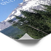 Mt. Hood Mountain individuell anpassbare Bestätigu Poster (Ecke)