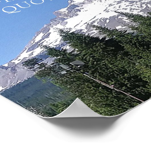 Mt. Hood Mountain individuell anpassbare Bestätigu Poster (Ecke)