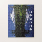 Mt. Hood, Oregon, Lake Reflection Scenic Foto Puzzle (Vertikal)