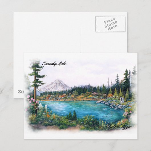 Mt Hood Oregon Original Prints Dolores Egger Postkarte (Vorne/Hinten)