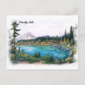 Mt Hood Oregon Original Prints Dolores Egger Postkarte (Vorderseite)