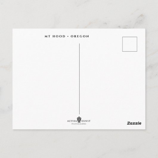 Mt Hood | Oregon Postkarte (Rückseite)