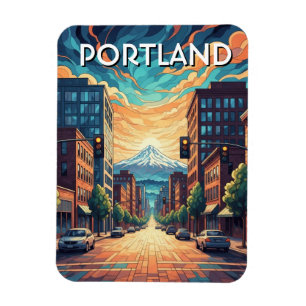 Mt Hood Portland Oregon Magnet