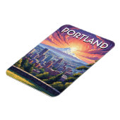 Mt Hood Portland Oregon Magnet (Linke Seite)