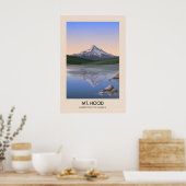 Mt Hood USA Reiseposter Poster (Küche)