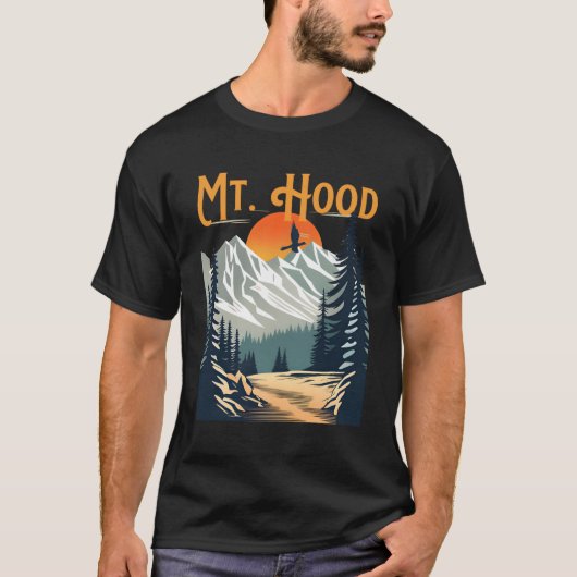 Mt Hood Wandern T-Shirt (Vorderseite)